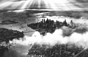 Sunset over New York City 1932