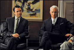 Pete Campbell and Roger Sterling