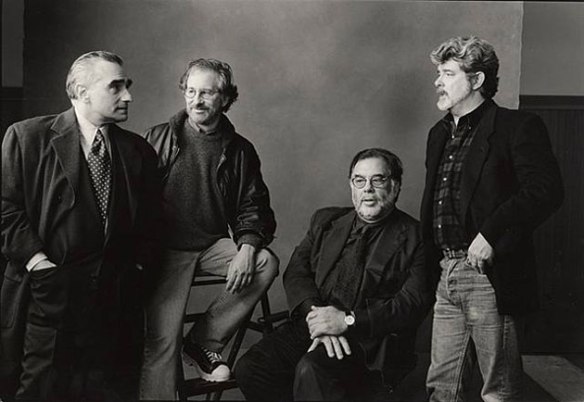 The Movie Brats: Martin Scorsese, Steven Spielberg, Francis Ford Coppola, and George Lucas.